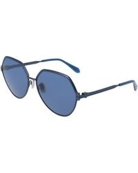 Ferragamo - Sf325S 414 Sunglasses Metal Normal - Lyst
