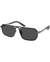Prada - Pr A53S 1Bo5S0 Sunglasses Metal Pillow Normal - Lyst