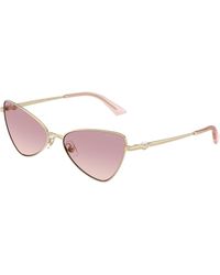 Jimmy Choo - Jc4015Hb 300668 Sunglasses Metal Cat Eye Normal Shaded - Lyst