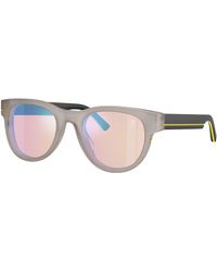 FERRARI SCUDERIA - Fz6034U 772/Ma Sunglasses Acetate Round Normal Mirrored - Lyst