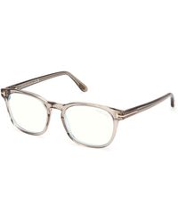 Tom Ford - Ft5868-B 051 Optical Frames Acetate Squared Normal - Lyst