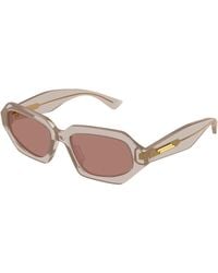 Bottega Veneta - Bv1502S 003 Occhiali Da Sole Acetato Squadrata - Lyst