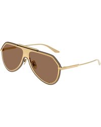 Dolce & Gabbana - Dg2309 02/73 Sunglasses Metal Pilot Normal - Lyst