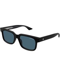 Montblanc - Mb0383S 003 Sunglasses Acetate Squared - Lyst