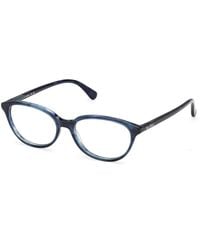 Max Mara - Mm5265 92 Optical Frames Acetate Round Normal - Lyst