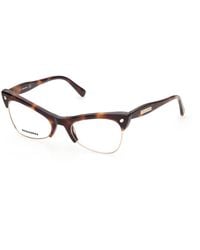 DSquared² - Dq5332 052 Optical Frames Outlet Acetate Cat Eye - Lyst