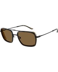 Emporio Armani - Ea2162 300171 Sunglasses Metal Squared Normal - Lyst