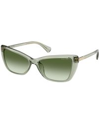 Ralph Lauren - Ra5332U 62673M Sunglasses Injected Cat Eye Normal Shaded - Lyst