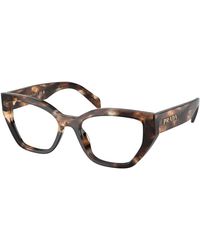 Prada - Pr A16V 14P1O1 Optical Frames Acetate Transparent Geometric Normal - Lyst