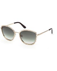 Guess - Gu00297 32P Sunglasses Metal Round Normal - Lyst