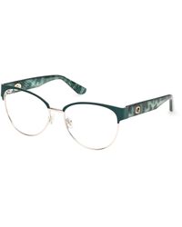 Guess - Gu50382 97 Optical Frames Metal Round Normal - Lyst