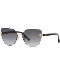 Chopard - Schm49S 300F Sunglasses Metal Smoke Geometric Anti-Glare Nuanced - Lyst