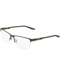 Nike - 8144 001 Optical Frames Metal Squared Normal - Lyst