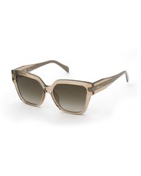 Blumarine - Sbm905 07Ay Sunglasses Acetate Squared Normal Nuanced - Lyst