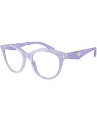 Emporio Armani - Ea3236 6113 Optical Frames Acetate Transparent Cat Eye Normal - Lyst