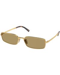 Prada - Pr A60S 5Ak70G Sunglasses Metal Squared Normal - Lyst