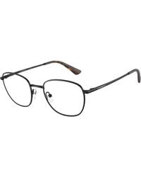 Emporio Armani - Ea1191 3001 Optical Frames Metal Transparent Round Normal - Lyst