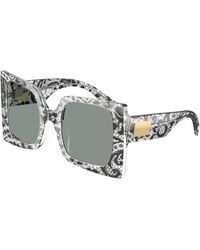 Dolce & Gabbana - Dg4490 3287/1 Sunglasses Acetate Squared Normal - Lyst