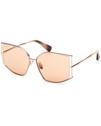 Max Mara - Mm0142 Menton-4 28E Sunglasses Metal Cat Eye Photochromic - Lyst
