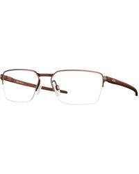 Oakley - Ox5076 L507603 Optical Frames Titanium Transparent Round Normal - Lyst