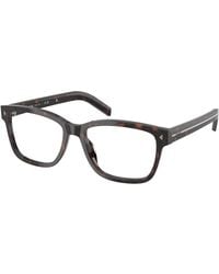 Prada - Pr B10V 17N1O1 Optical Frames Acetate Squared Normal - Lyst