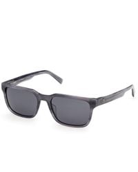 Timberland - Tb00099 64D Sunglasses Acetate Smoke Squared Polarized - Lyst