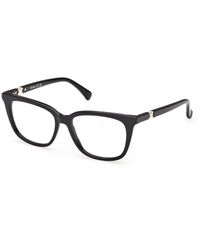 Max Mara - Mm5239 001 Optical Frames Acetate Round Normal - Lyst