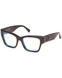 Max Mara - Mm5251-B 50 Optical Frames Acetate Squared Normal - Lyst