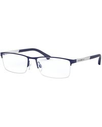 Emporio Armani - Ea1041 3094 Optical Frames Metal Squared Normal - Lyst
