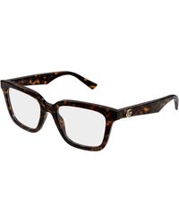 Gucci - Gg2186Oa 002 Optical Frames Acetate Transparent Squared - Lyst