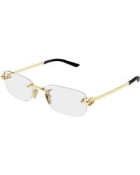 Gucci - Gg2231O 001 Optical Frames Metal Transparent Squared - Lyst