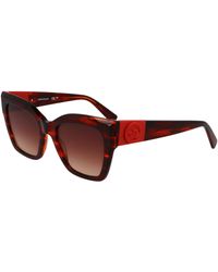 Longchamp - Lo762S 607 Sunglasses Acetate Squared Normal - Lyst
