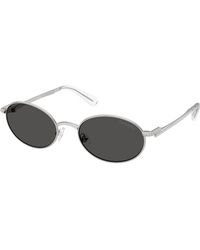 Swarovski - Sk7033 400187 Sunglasses Metal Round Normal - Lyst
