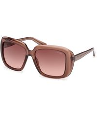 Guess - Gu00288 48F Sunglasses Injected Squared Normal - Lyst