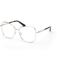 Guess - Gm50044 032 Optical Frames Metal Butterfly Normal - Lyst