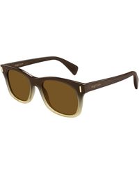 McQueen - Am0551S 004 Sunglasses Acetate Squared - Lyst