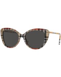 Burberry - Be4407 408787 Sunglasses Acetate Cat Eye Normal - Lyst