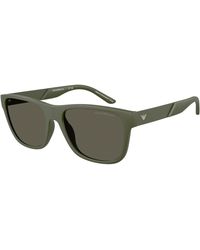 Emporio Armani - Ea4243 618471 Sunglasses Injected Squared Normal - Lyst