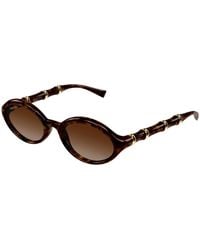 Gucci - Gg2059S 002 Sunglasses Injected Round - Lyst