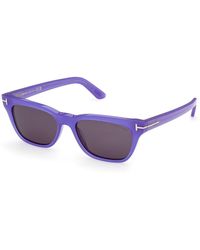Tom Ford - Ft1362 Penn-02 81A Sunglasses Acetate Smoke Squared Normal - Lyst