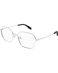 McQueen - Am0437O 003 Optical Frames Metal Geometric - Lyst
