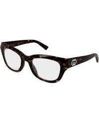 Gucci - Gg2202O 006 Optical Frames Acetate Transparent Geometric - Lyst