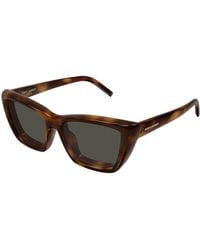 Saint Laurent - Sl 276 Mica Plump 002 Sunglasses Bio-Injected Cat Eye - Lyst
