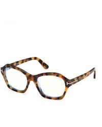 Tom Ford - Ft6193-B 56 Optical Frames Acetate Geometric Normal - Lyst