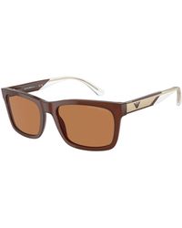 Emporio Armani - Ea4224 609573 Sunglasses Acetate Squared Normal - Lyst