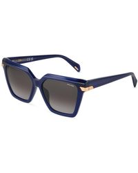 Police - Splu04 Aura 1 05Gp Sunglasses Acetate Smoke Squared Normal Nuanced - Lyst