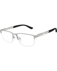 Emporio Armani - Ea1164 3045 Optical Frames Metal Squared Normal - Lyst