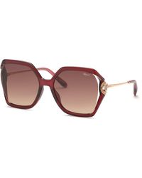Chopard - Sch407S 0D66 Sunglasses Injected Geometric Anti-Glare Nuanced - Lyst