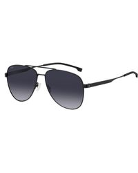 BOSS - Boss 1641/S 003/9O Sunglasses Steel Pilot Shaded - Lyst
