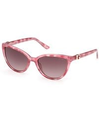 Guess - Gu00189 74F Sunglasses Injected Cat Eye Normal - Lyst